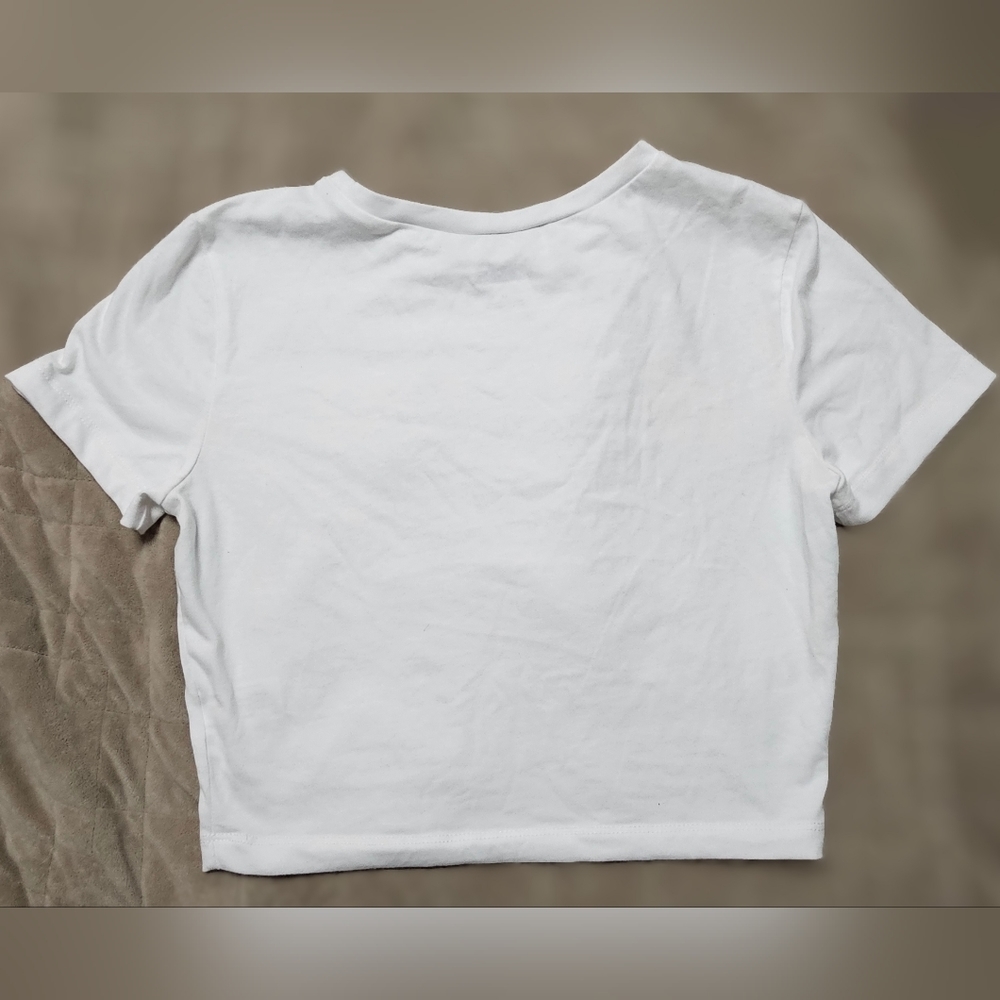 WILD FABLE medium white crop top